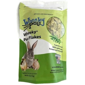 Wheeky Pets Pea Flakes Small Pets Treat, 4-oz bag