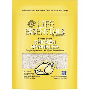 Life Essentials Freeze Dried Chicken Sprinkles Dog & Cat Treats, 3-oz bag