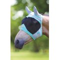 Shires Equestrian Products Air Motion Horse Fly Mask w/ Ears, Aqua, Full