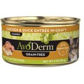 AvoDerm Natural Grain-Free Chicken & Duck Entree in Gravy Canned Cat Food, 3-oz, case of 24