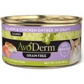 AvoDerm Natural Grain-Free Salmon & Chicken Entree in Gravy Canned Cat Food, 3-oz, case of 24