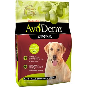 AvoDerm Original Lamb Meal & Brown Rice Recipe Adult Dry Dog Food, 15-lb bag