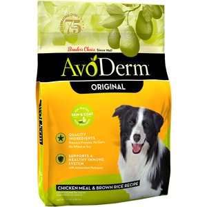 AvoDerm Original Chicken Meal & Brown Rice Recipe Adult Dry Dog Food, 15-lb bag