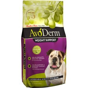 AvoDerm Weight Support Chicken Meal & Brown Rice Recipe Dry Dog Food, 4.4-lb bag
