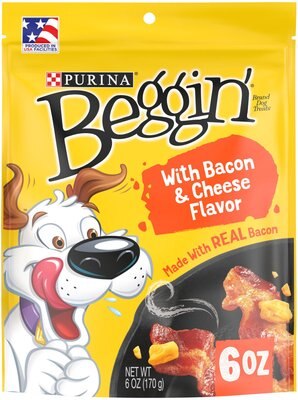 Beggin' Strips Bacon and Cheese Flavor Dog Treats, slide 1 of 1