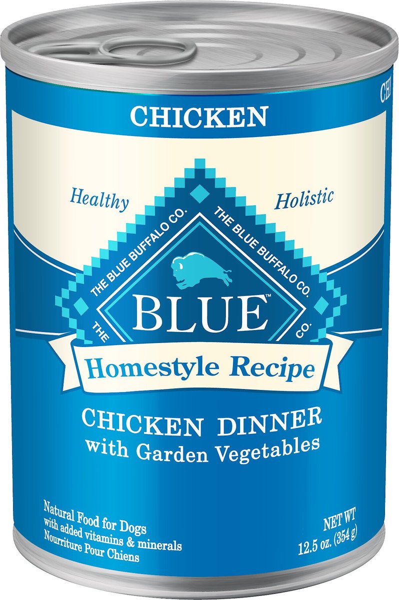 Blue Buffalo Homestyle Recipe Chicken Dinner, Garden Vegetables & Brown Rice Canned