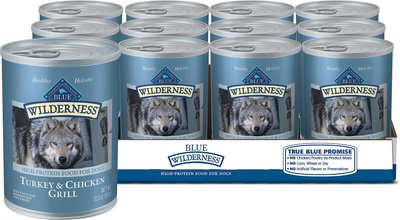 8. Blue Buffalo Wilderness Turkey & Chicken Grill Grain-Free Canned Dog Food