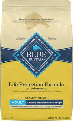 Blue Buffalo Life Protection Formula Healthy Weight Adult Chicken & Brown Rice Recipe Dry Dog Food, slide 1 of 1