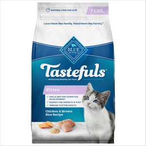Blue Buffalo Healthy Growth Kitten Chicken & Brown Rice Recipe Dry Cat Food, 7-lb bag