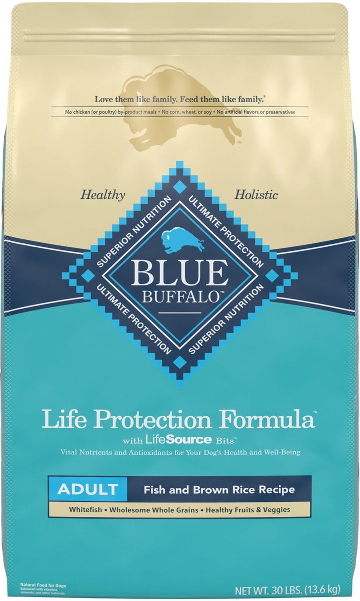 Blue Buffalo Life Protection Formula Adult Fish & Brown Rice Recipe Dry Dog Food