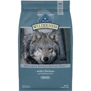 Blue Buffalo Wilderness Chicken Recipe Grain-Free Dry Dog Food, 4.5-lb bag