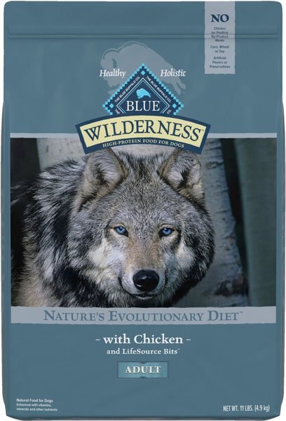 Blue Buffalo Wilderness Chicken Recipe Grain-Free Dry Dog Food, 11-lb bag slide 1 of 10