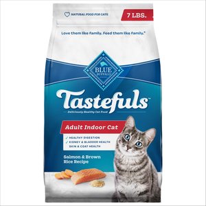 Blue Buffalo Indoor Health Salmon & Brown Rice Recipe Adult Dry Cat Food, 7-lb bag