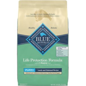 Blue Buffalo Life Protection Formula Puppy Lamb & Oatmeal Recipe Dry Dog Food, 30-lb bag