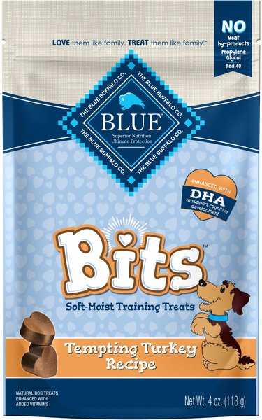 Blue Buffalo Blue Bits Tempting Turkey Recipe Soft-Moist Training Dog Treats, 4-oz bag slide 1 of 9