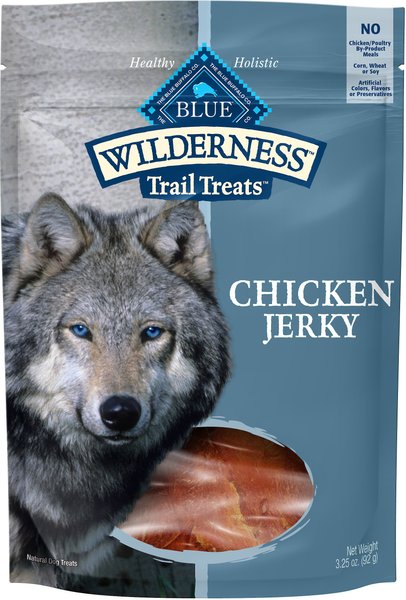 Blue Buffalo Wilderness Trail Treats Chicken Jerky Grain-Free Dog Treats, 3.25-oz slide 1 of 6