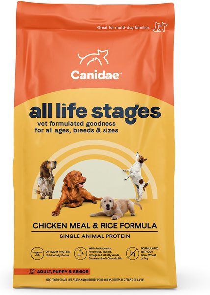 CANIDAE All Life Stages Chicken Meal & Rice Formula Dry Dog Food, 15-lb bag slide 1 of 10