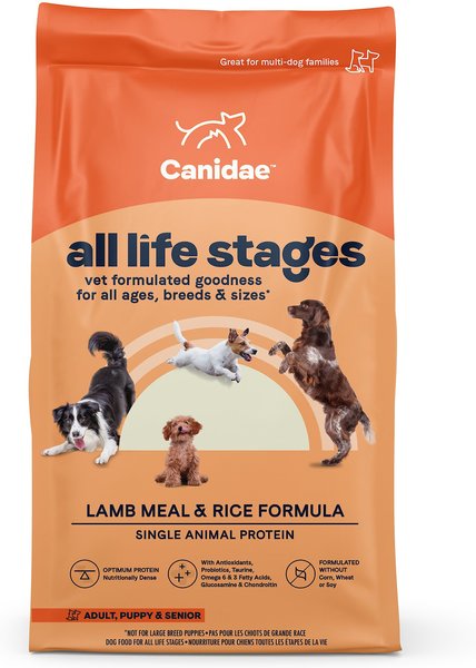 CANIDAE All Life Stages Lamb Meal & Rice Formula Dry Dog Food, 15-lb bag slide 1 of 10
