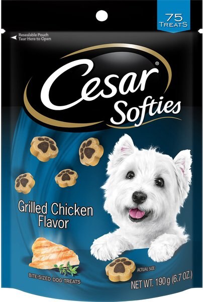 Cesar Softies Grilled Chicken Flavor Dog Treats, 6.7-oz bag slide 1 of 10