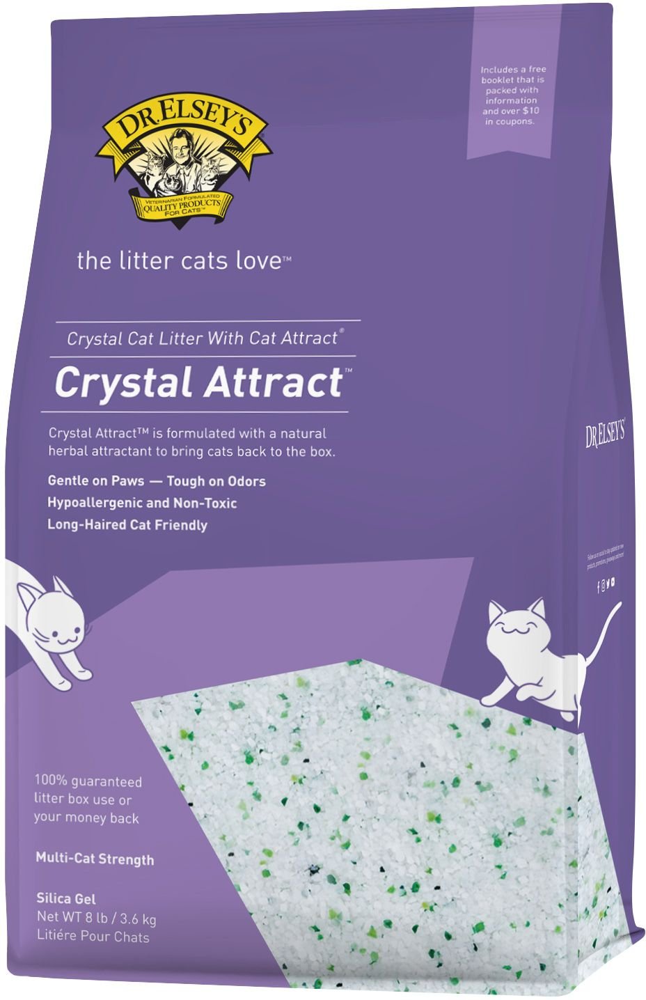 DR. ELSEY'S Precious Cat Long Hair Unscented NonClumping Crystal Cat
