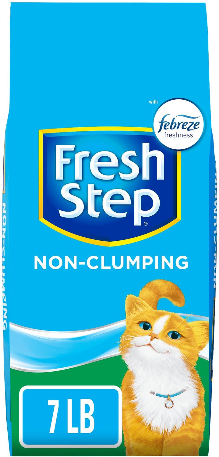 FRESH STEP Febreze Scented NonClumping Clay Cat Litter, 7lb bag