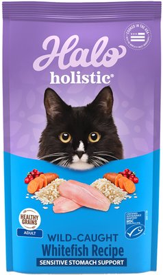 6. Halo Holistic Seafood Medley Sensitive Stomach Dry Cat Food