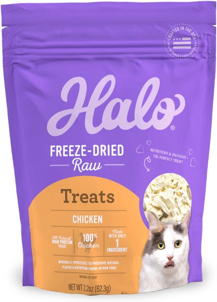 Halo Liv-a-Littles Grain-Free 100% Chicken Breast Freeze-Dried Dog & Cat Treats, 2.2-oz slide 1 of 8