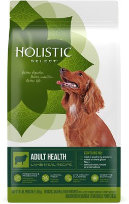 6. Holistic Select Adult Health Lamb Meal Recipe Dry Dog Food