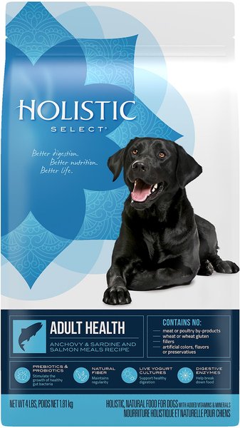 Holistic Select Adult Health Anchovy, Sardine & Salmon Meals Recipe Dry Dog Food, 4-lb bag slide 1 of 10