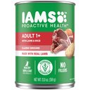 Iams ProActive Health Adult With Lamb & Rice Pate Canned Dog Food, 13-oz, case of 12
