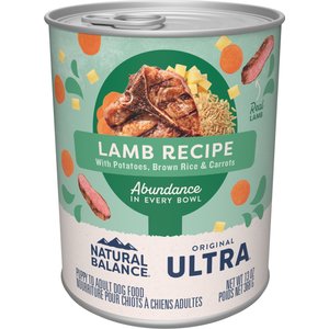 Natural Balance Ultra Premium Lamb Formula Canned Dog Food, 13-oz, case of 12