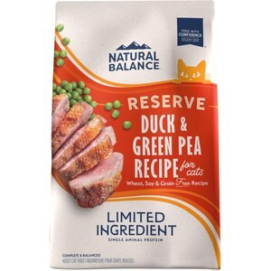 Natural Balance L.I.D. Limited Ingredient Diets Green Pea & Duck Formula Grain-Free Dry Cat Food, 10-lb bag