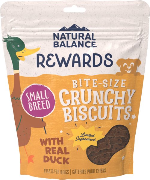 Natural Balance L.I.T. Limited Ingredient Grain-Free Treats Potato & Duck Formula Dog Treats, Small Breed, 8-oz bag slide 1 of 7