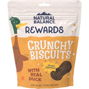Natural Balance L.I.T. Limited Ingredient Grain-Free Treats Potato & Duck Formula Dog Treats, Regular, 14-oz bag