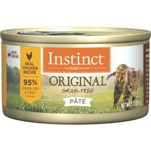 Instinct Original Grain-Free Pate Real Chicken Recipe Wet Canned Cat Food, 3-oz, case of 24