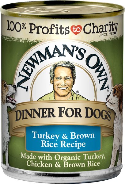 Newman's Own Dinner For Dogs Turkey & Brown Rice Recipe Canned Dog Food, 12.7-oz, case of 12 slide 1 of 6