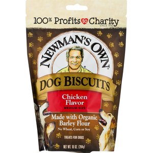 Newman's Own Chicken Flavor Medium Size Dog Treats, 10-oz