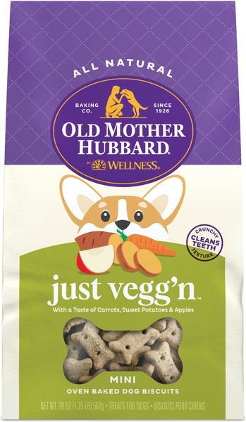 Old Mother Hubbard Classic Just Vegg'N Biscuits Baked Dog Treats, Mini, 20-oz bag slide 1 of 10