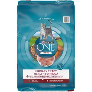 Purina ONE High Protein +Plus Urinary Tract Health Formula Dry Cat Food, 16-lb bag