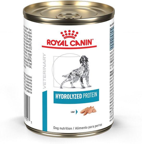 Royal Canin Veterinary Diet Adult Hydrolyzed Protein Loaf Canned Dog Food, 13.7-oz, case of 24 slide 1 of 9