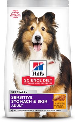 1. Hill's Science Diet Adult Sensitive Stomach & Skin