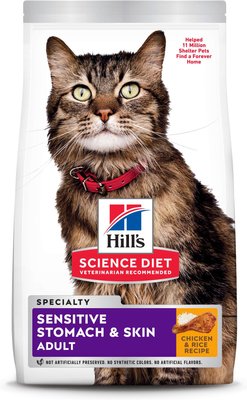 hill's science diet adult sensitive stomach & skin cat food