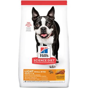 Hill's Science Diet Adult Light Small Bites With Chicken Meal & Barley Dry Dog Food, 5-lb bag