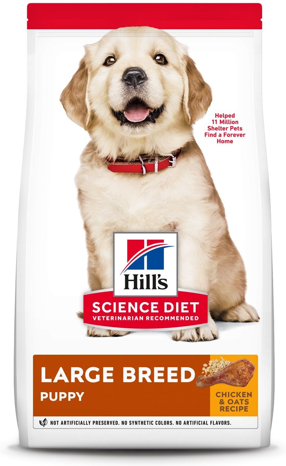 Hill's Science Diet Puppy Large Breed Chicken Meal & Oat Recipe Dry Dog  Food, 30-lb bag