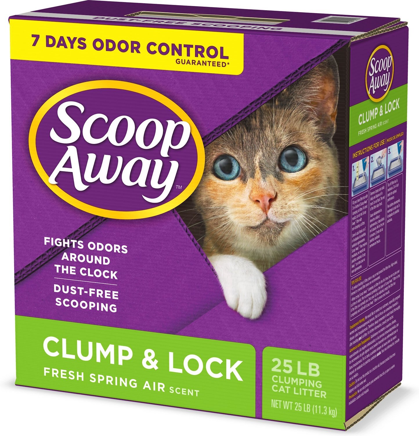 Scoop Away Clump & Lock Scented Clumping Clay Cat Litter, 25lb box