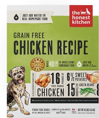 4. The Honest Kitchen Grain-Free Chicken Recipe Dehydrated Dog Food