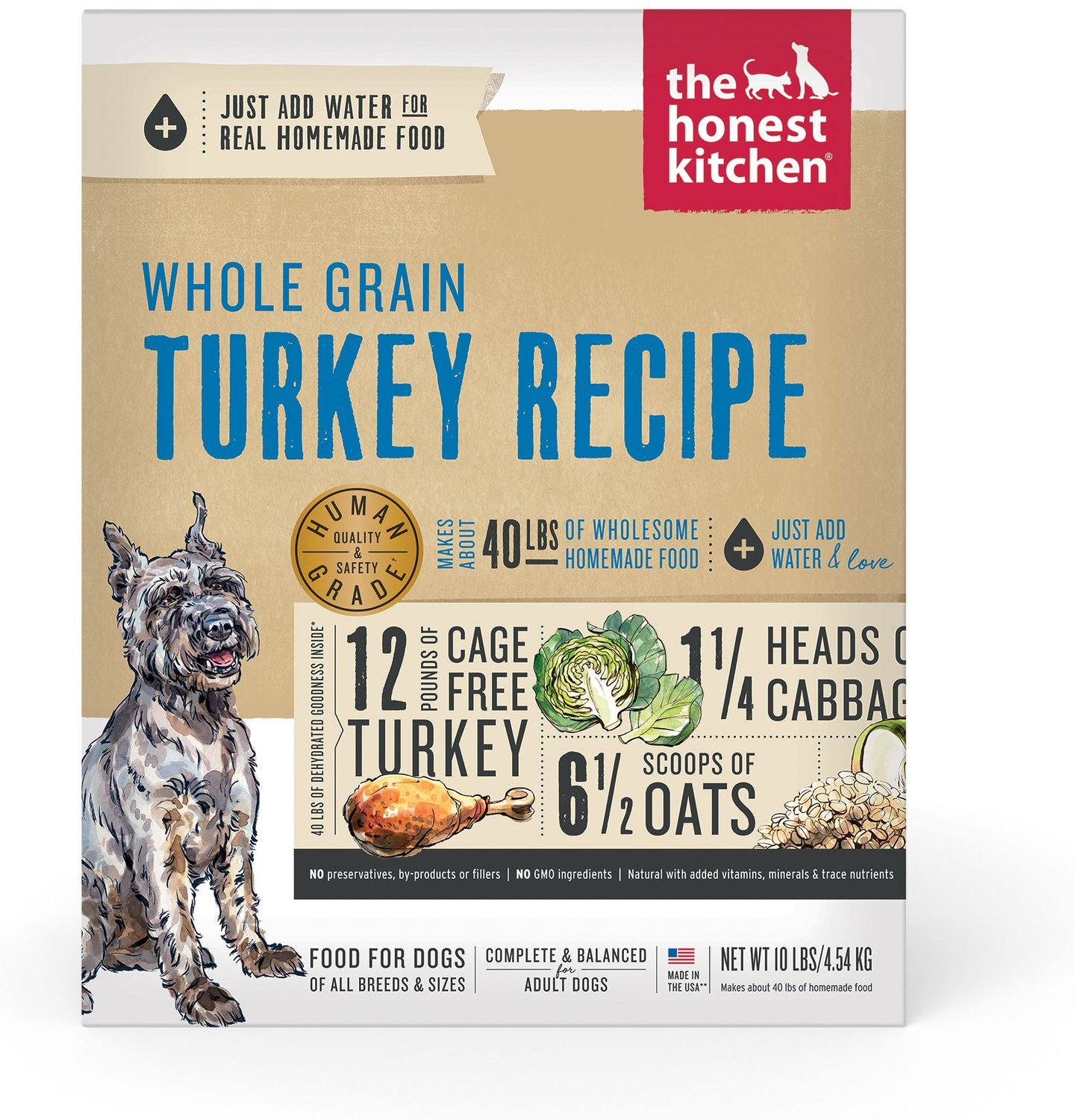 Honest Kitchen Whole Grain Turkey Dog Food for Liver Disease