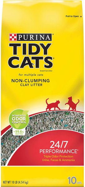 Tidy Cats 24/7 Performance Scented Non-Clumping Clay Cat Litter, 10-lb bag slide 1 of 10