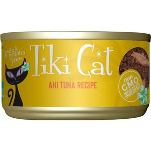 Tiki Cat Hawaiian Grill Ahi Tuna Grain-Free Canned Cat Food, 2.8-oz, case of 12