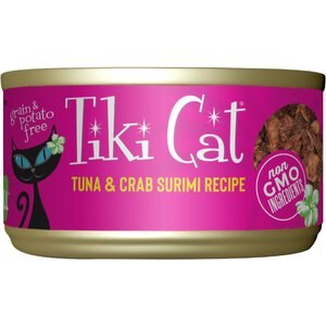 Tiki Cat Lanai Grill Tuna in Crab Surimi Consomme Grain-Free Canned Cat Food, 2.8-oz, case of 12